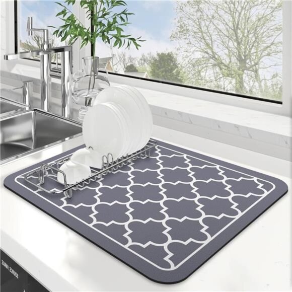 Dish Drying Mat Super Absorbent Drying Mat Large Dish Drying Mats - Picture 1 of 14